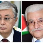 عباس يبحث مع رئيس كازاخستان تطورات الأوضاع في فلسطين وخطة وقف إطلاق النار