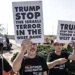 تظاهرة يسارية إسرائيلية تطالب ترامب بوقف "الإرهاب الإسرائيلي" في الضفة الغربية