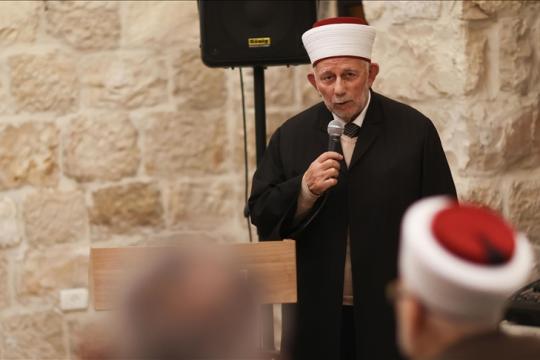 رحيل الشيخ عبد العظيم سلهب رئيس مجلس الأوقاف والشؤون الإسلامية في القدس