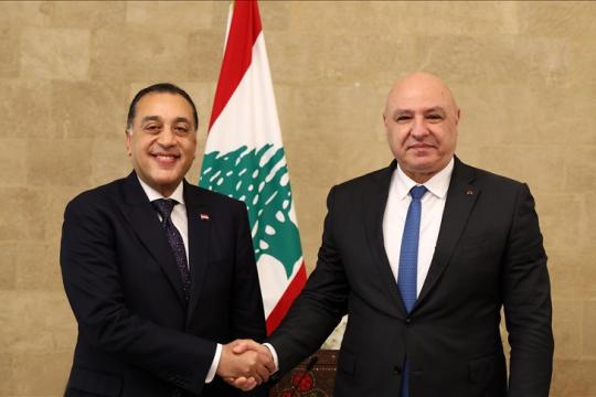 الرئيس اللبناني يعول على مصر لدعم استقرار لبنان وتعزيز سيادته