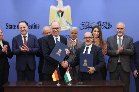 فلسطين وألمانيا توقعان اتفاقية دعم مالي بقيمة 158 مليون يورو للمشاريع التنموية