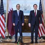 وزير الخارجية الأمريكي يلتقي نظيره القطري في واشنطن لإطلاق الحوار الاستراتيجي السابع