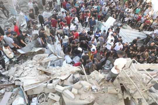 3 شهداء في قصف إسرائيلي قرب مدارس «أبو حسين» شمال غزة