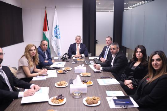 مجلس إدارة "المؤسسة الفلسطينية لضمان الودائع" الجديد يعقد اجتماعه الأول