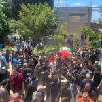 تشييع المسعف الفلسطيني السوري يزن نورس سعيد في مخيم البرج الشمالي جنوبي لبنان