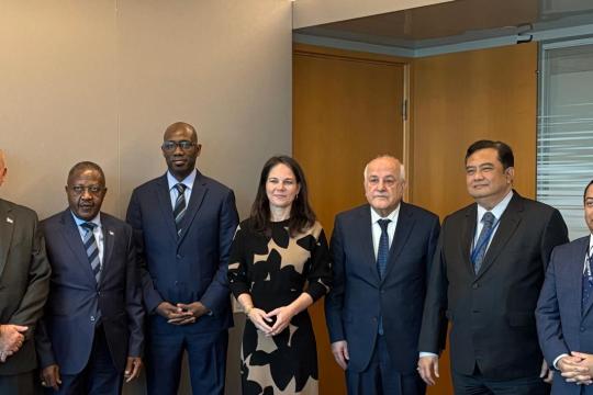 لجنة فلسطين في الأمم المتحدة تجتمع مع رئيسة الجمعية العامة