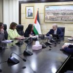 رئيس الوزراء يبحث مع الوفد البلجيكي أولويات الدعم السياسي والاقتصادي لفلسطين