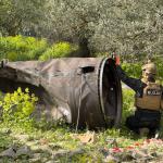 شرطة رام الله تتلف جسمًا مشبوهًا وتتعامل مع شظايا صاروخية في بيرزيت