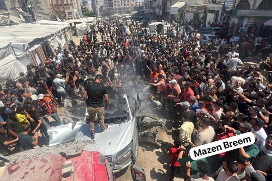 3 شهداء ومصابون في قصف إسرائيلي استهدف مركبة غرب مدينة غزة