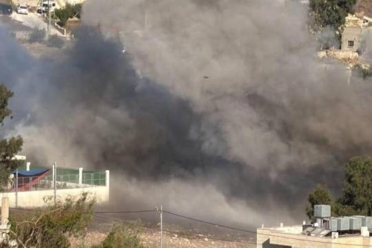 الاحتلال يفجر منزل الشهيد فاروق رمضان في قرية تل جنوب نابلس