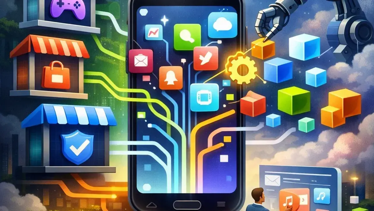 جوجل تخفّض الرسوم وتفتح الباب لمتاجر خارجية.. وشركات الهواتف تتجه نحو إنشاء التطبيقات بالأوامر النصية