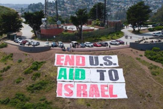 ناشطون في سان فرانسيسكو يطالبون بوقف المساعدات الأمريكية لإسرائيل