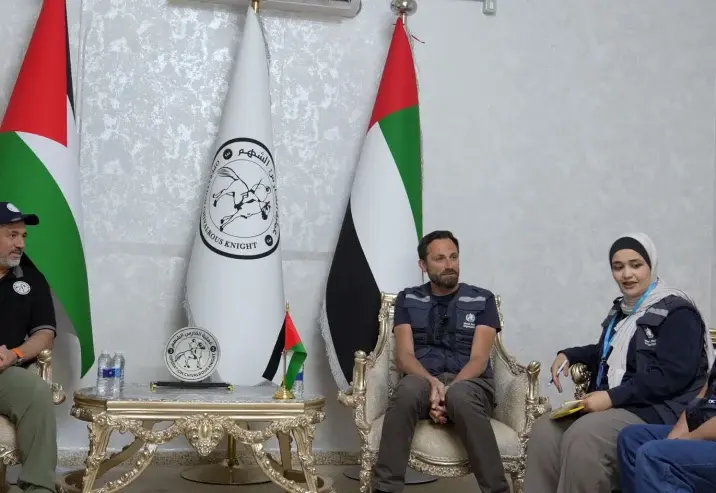 وفد أممي يزور المستشفى الميداني في رفح ويطّلع على الخدمات الطبية المقدمة للجرحى والمرضى
