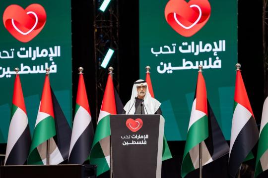 بحضور نهيان بن مبارك والسفيرة الفلسطينية.. أكثر من 50 ألف شخص يشاركون في فعالية «الإمارات تحب فلسطين» بدبي