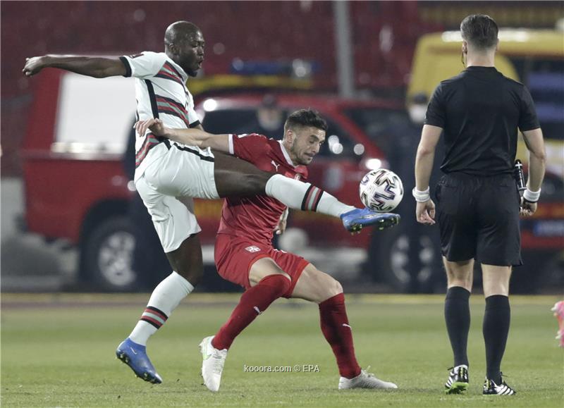 صربيا تحقق التعادل أمام المنتخب البرتغالي بتصفيات مونديال قطر