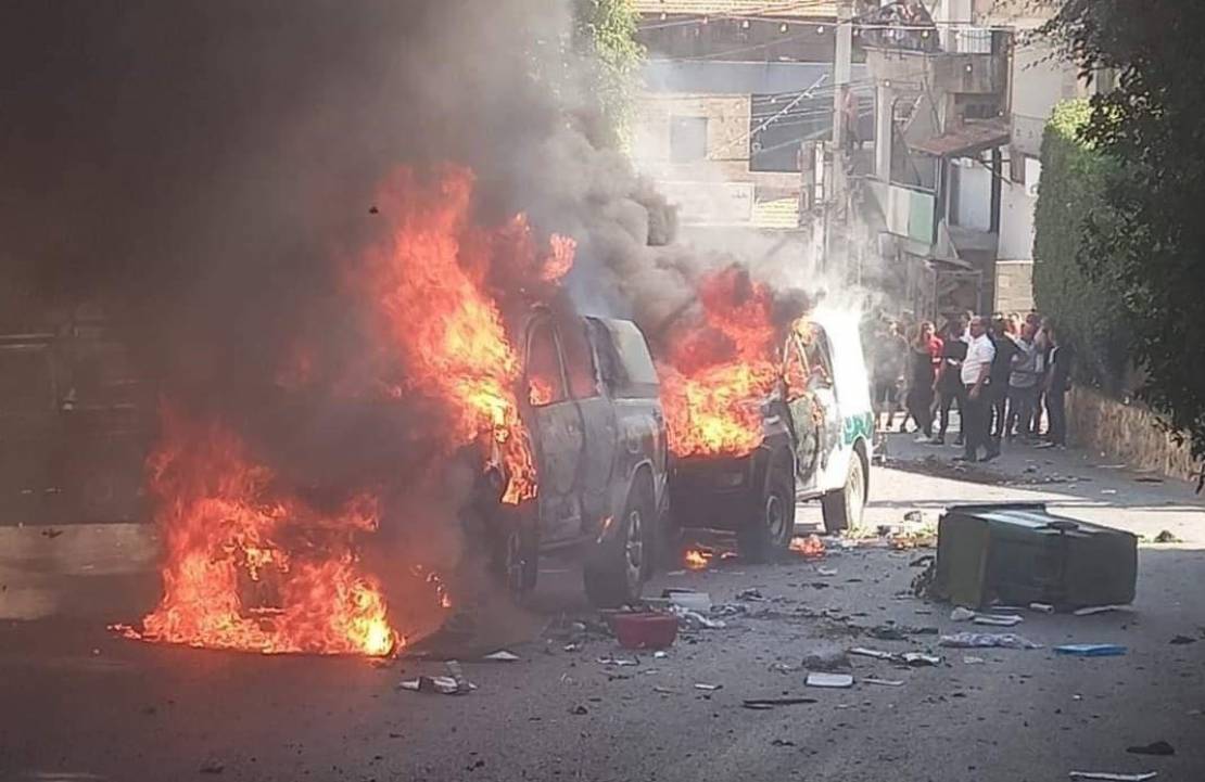 الداخل المحتل: الاحتلال اقتحم حفل زفاف فلسطيني فأحرقوا مركباته