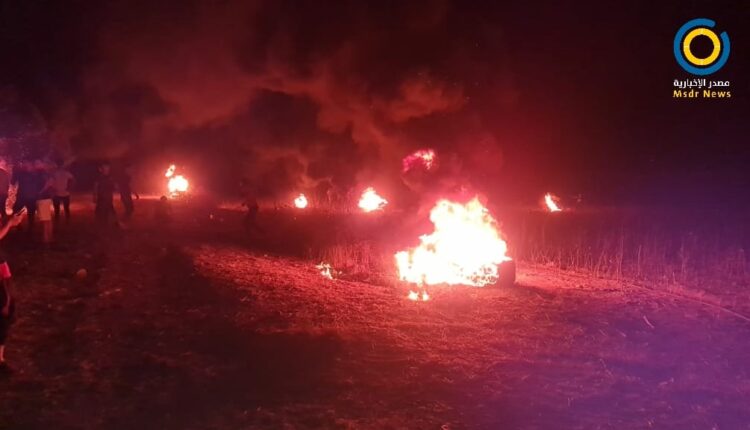 اندلاع حريقين في مستوطنات "غلاف غزة" بفعل البالونات الحارقة