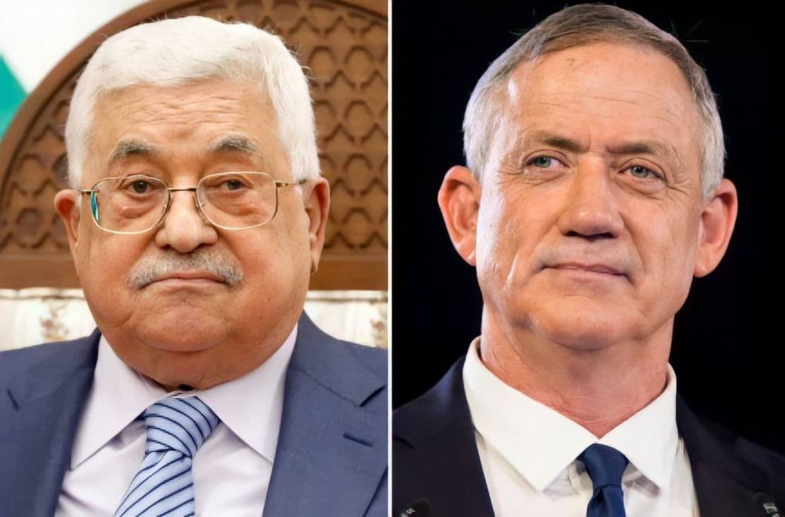 تفاصيل اجتماع الرئيس عباس مع وزير أمن الاحتلال بيني غانتس في رام الله