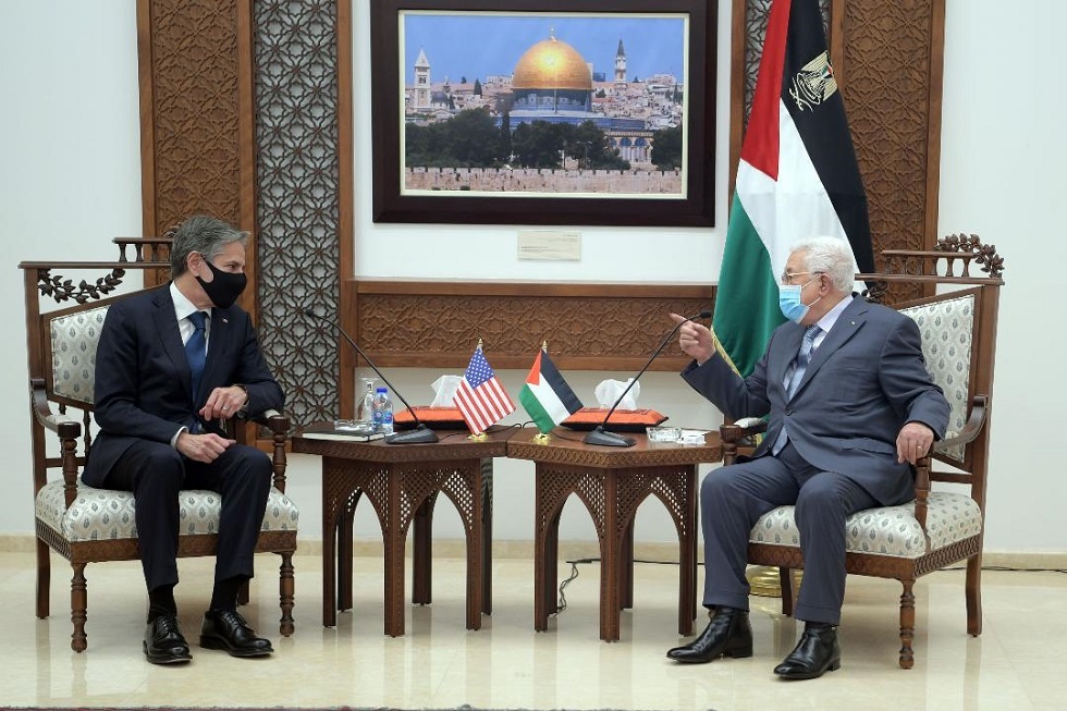 بلينكن للرئيس عباس: ملتزمون بإعادة فتح القنصلية الأميركية في القدس
