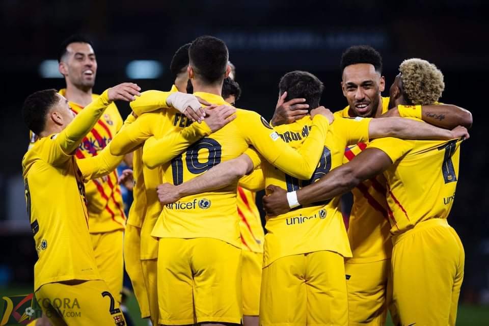 برشلونة يصفع نابولي برباعية في ثمن نهائي الدوري الأوروبي