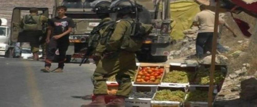 الاحتلال يُصادر الخضراوات والفواكه من بسطات المزارعين شرق الضفة الغربية