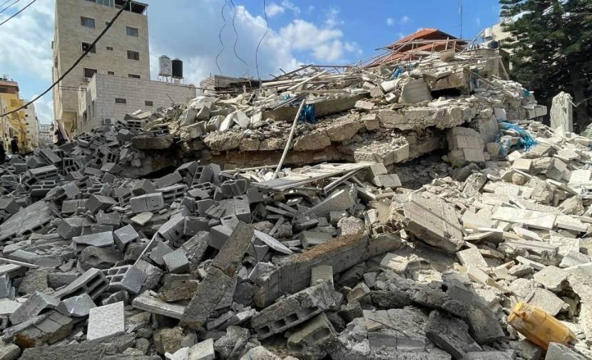 مصابون جراء انهيار مبنى قيد الإنشاء في طولكرم