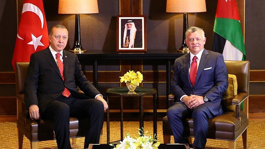 أردوغان والملك عبد الله يبحثان هاتفيا الأوضاع بمدينة القدس