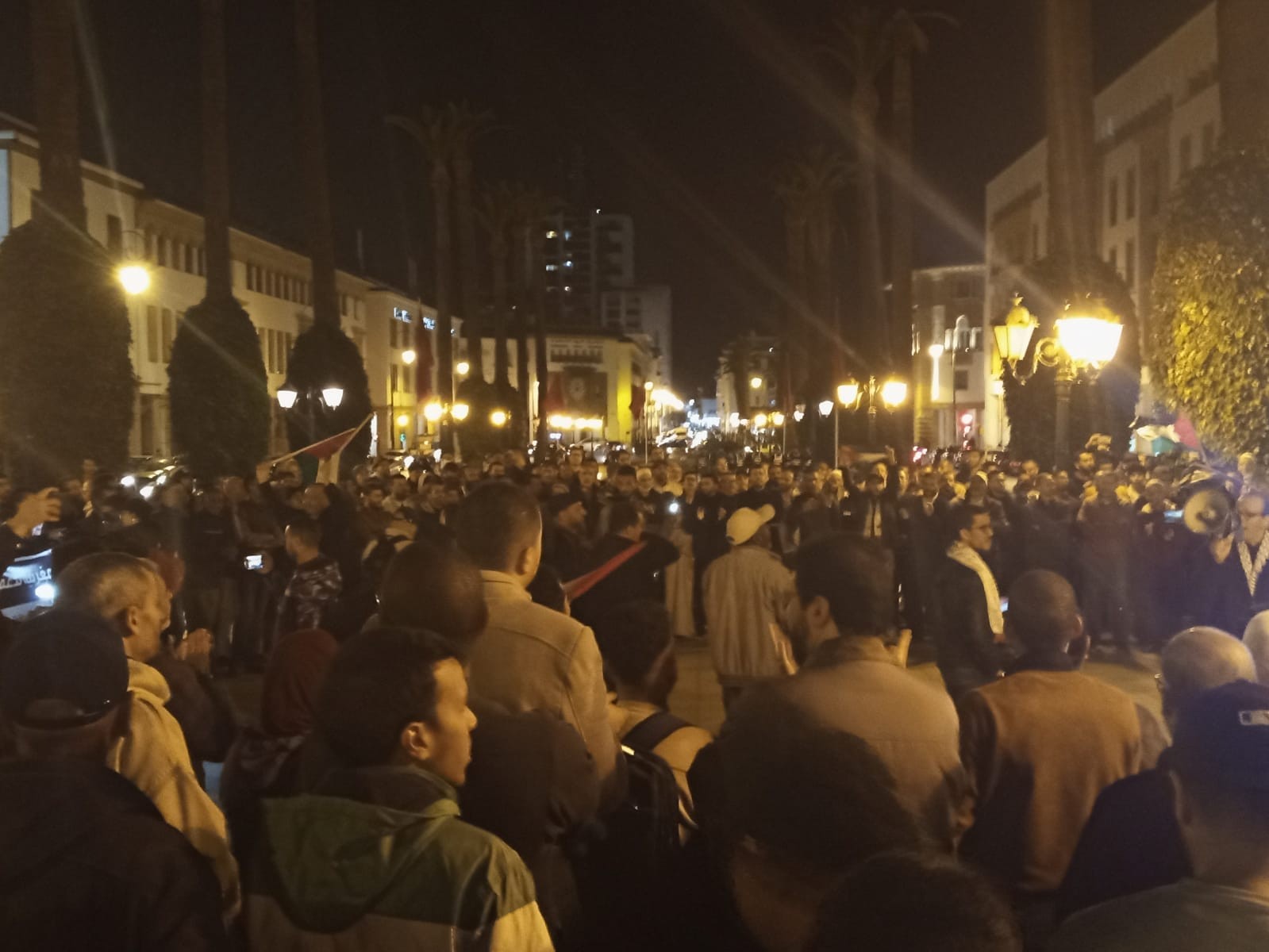 تظاهرة في المغرب رفضًا لجرائم الاحتلال بحق المسجد الأقصى