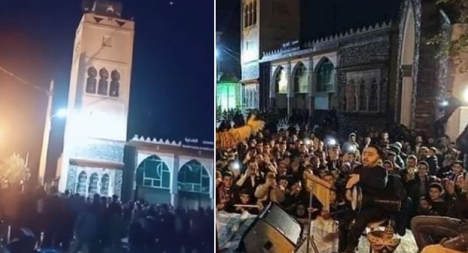 حفل غنائي أمام مسجد يثير الجدل في الجزائر