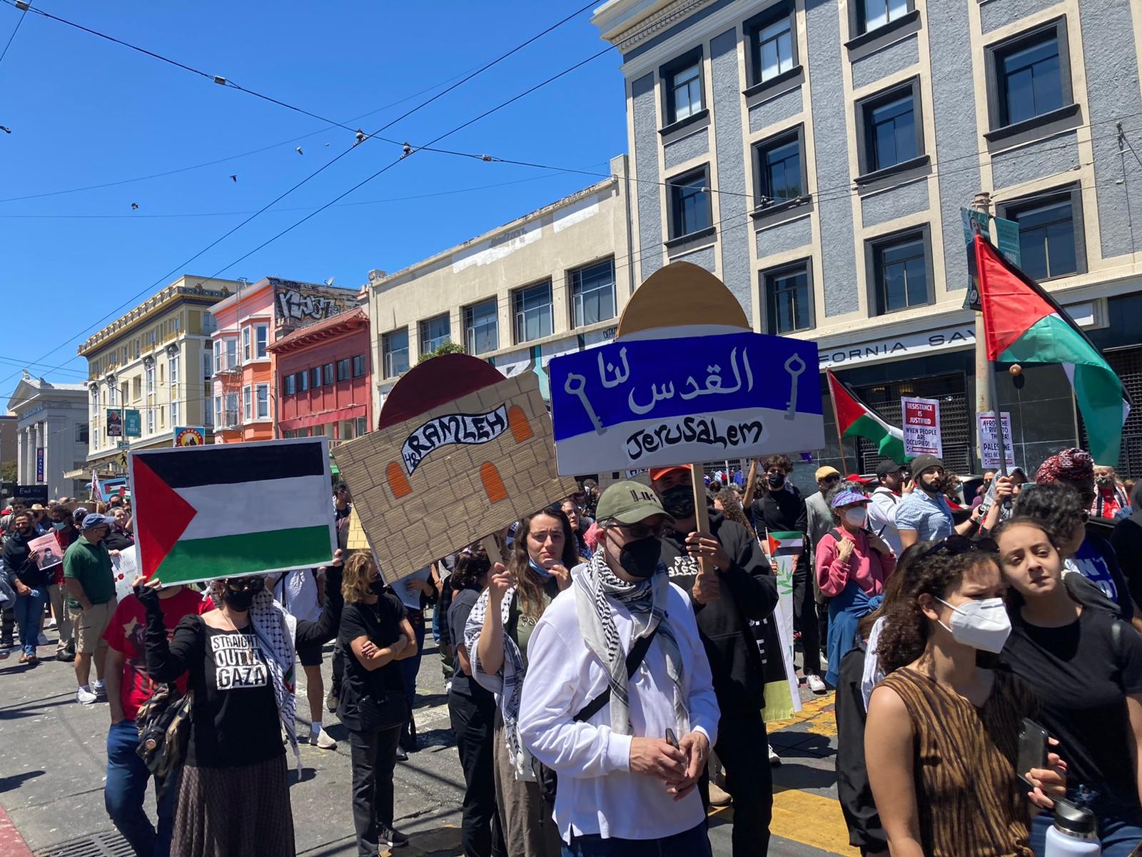 الجالية الفلسطينية تحيي الذكرى 74 للنكبة في سان فرانسيسكو الأمريكية