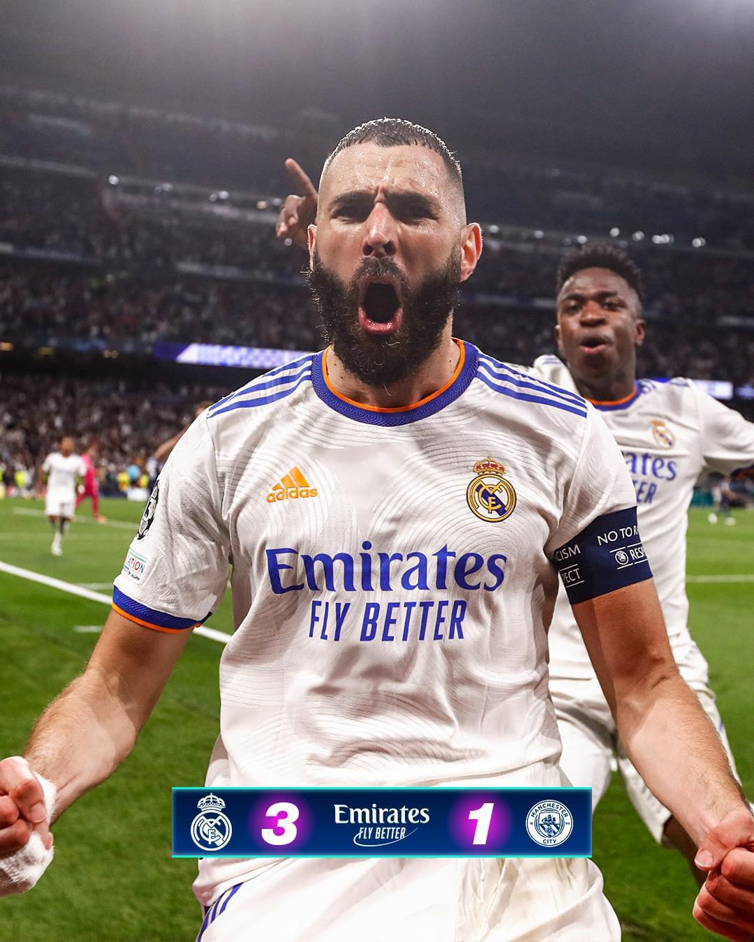 ريال مدريد يتأهل إلى نهائي دوري أبطال أوروبا بعد فوزه على مانشستر سيتي
