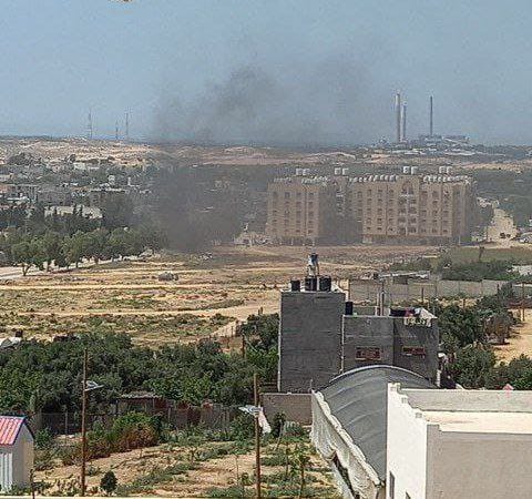 مصابون في اشتباكات مع قوات الأمن بالقرية البدوية شمال غزة