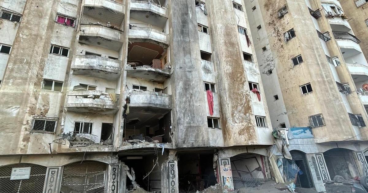 توضيح من وزارة الأشغال حول تشقق برج السوسي بغزة