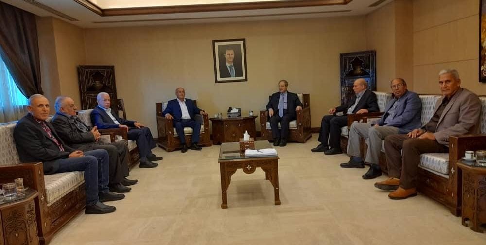 سوريا: وفدٌ من الشعبيّة يلتقي الأمين العام المساعد لحزب البعث العربي الاشتراكي