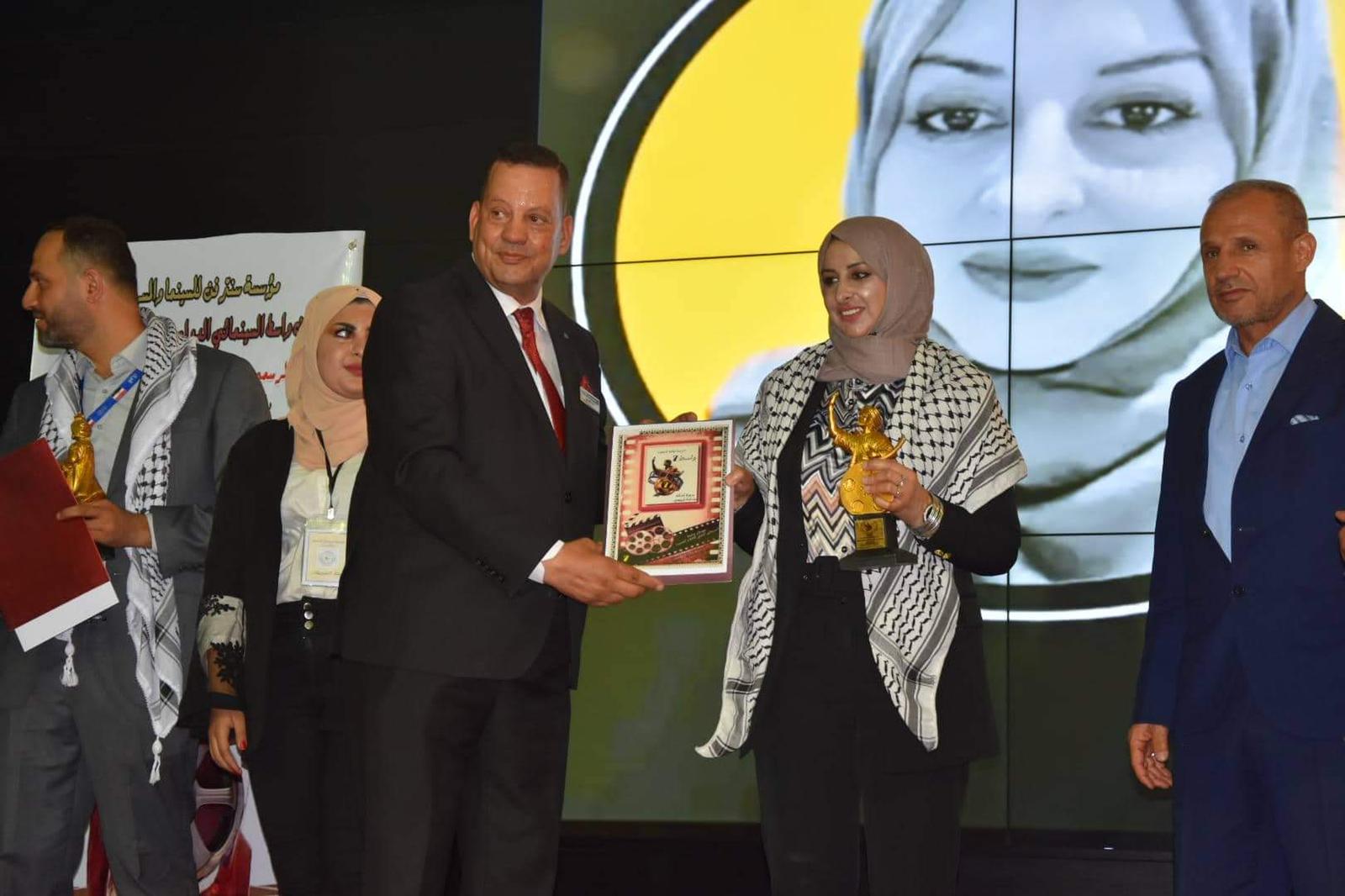 رولا غانم تمثل فلسطين في مهرجان دولي في العراق وتلتقي فنانين عرب