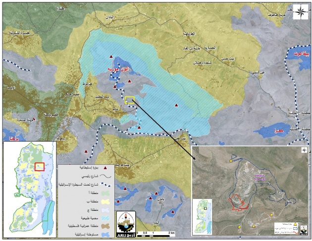 مخطط استيطاني جديد يستهدف 201 دونما من أراضي نابلس