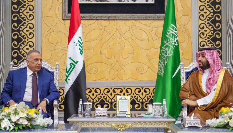 مصطفى الكاظمي مع ولي العهد السعودي الأمير محمد بن سلمان - العراق