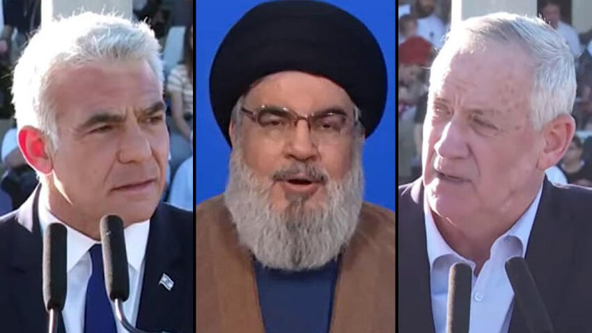 غانتس ولابيد: حزب الله يضر بالبنان ولن نتردد في استخدام القوة
