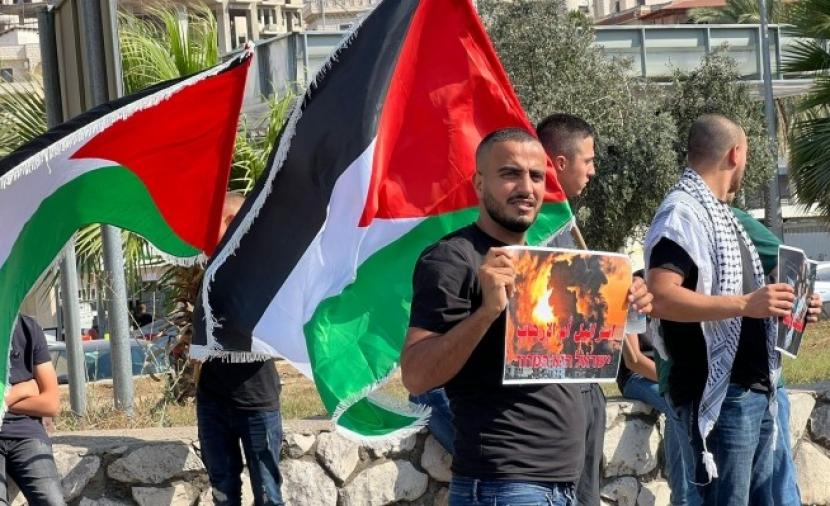 حيفا: وقفة احتجاجية تنديدًا بالعدوان الإسرائيلي على غزة