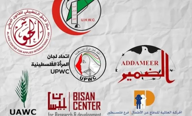 333 منظمة حقوقية ومدنية تدين إغلاق الاحتلال 7 مؤسسات فلسطينية
