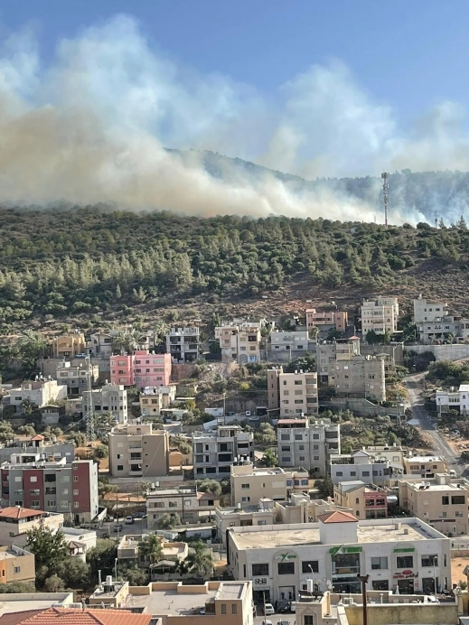 السيطرة على حريق هائل في منطقة الأحراش بدير حنا