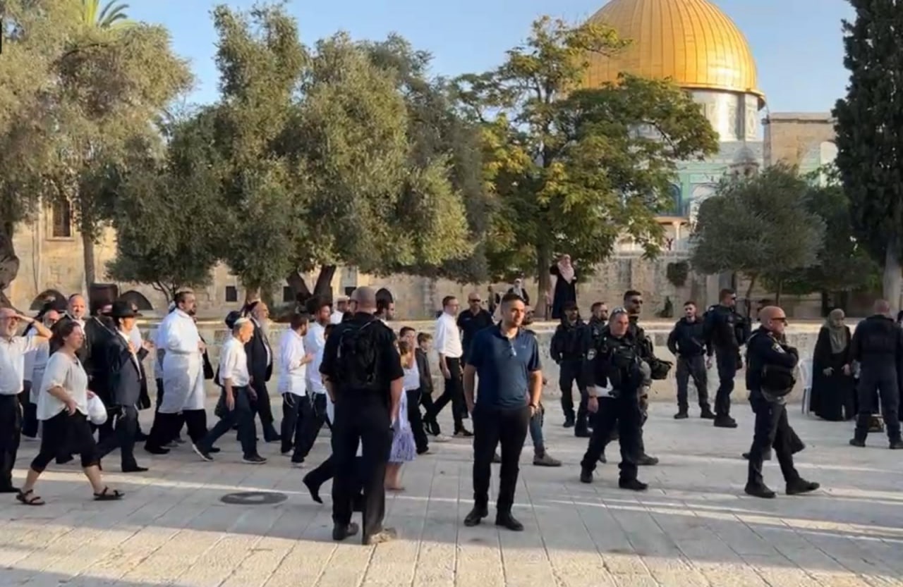 محدث: 590 مستوطنا ومتطرفا يهوديا اقتحموا المسجد الأقصى