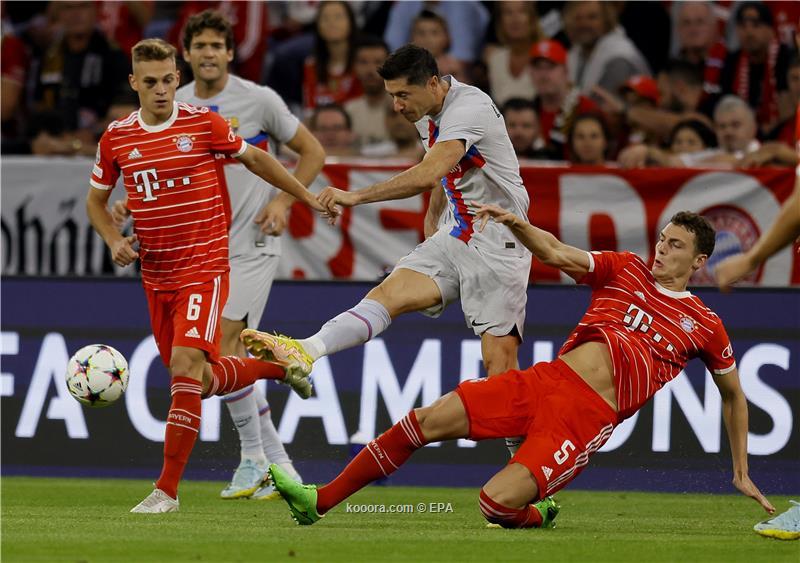 دوري أبطال أوروبا.. ميونخ يكتسح برشلونة بثنائية بيضاء