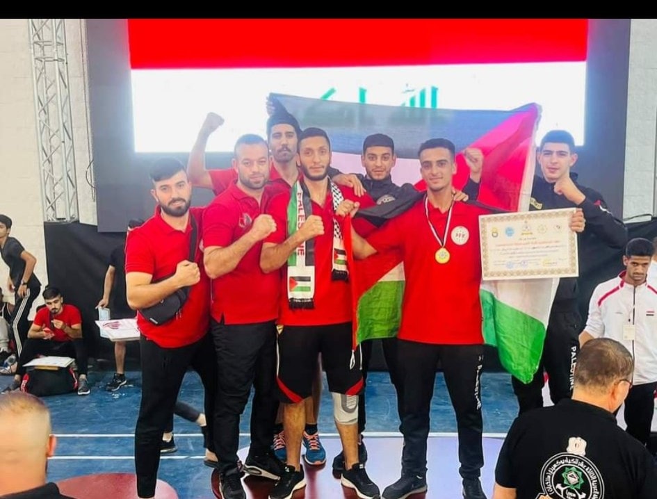لاجئ فلسطيني يحقق المركز الثاني في بطولة العرب للكيك بوكسنغ