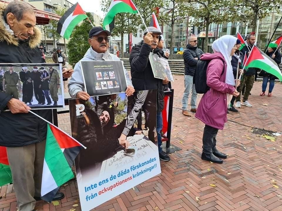 وقفة تضامنية مع الأسرى الفلسطينيين في السويد