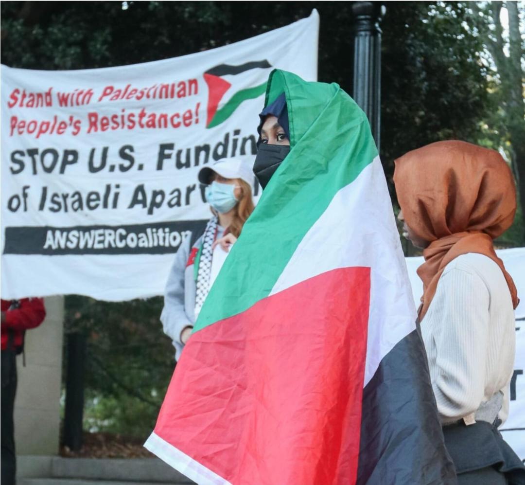تظاهرة في أتلانتا الأمريكية تضامناً مع الفلسطينيين