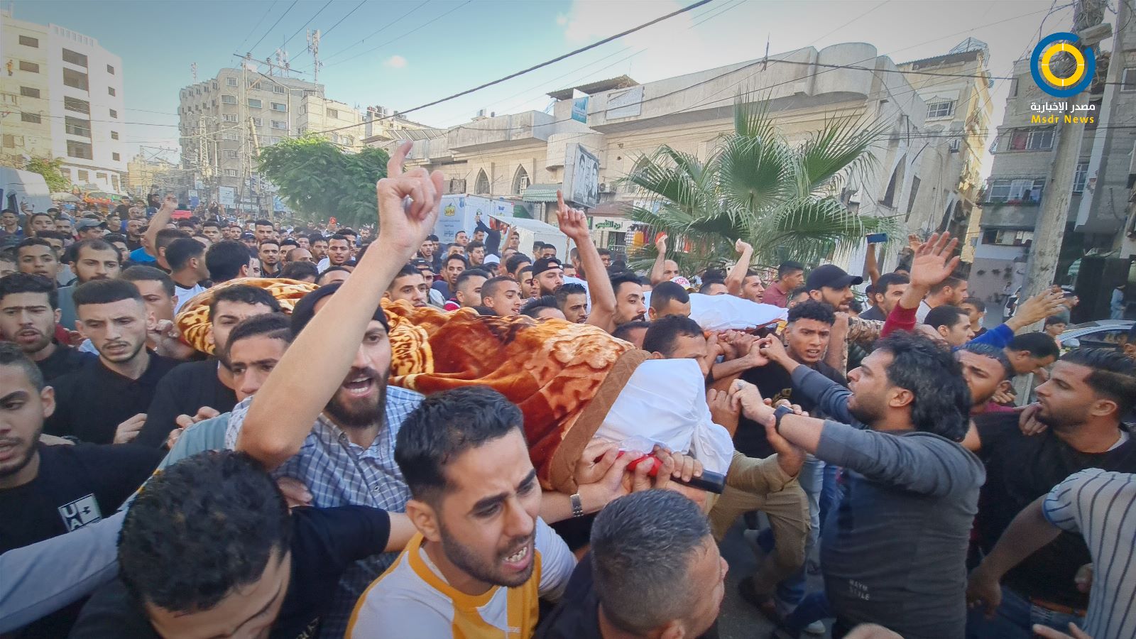 تشييع جثماني شهيدي الغربة في خانيونس