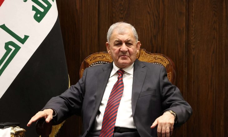 الرئيس العراقي: يجب العمل على إنهاء معاناة الشعب الفلسطيني