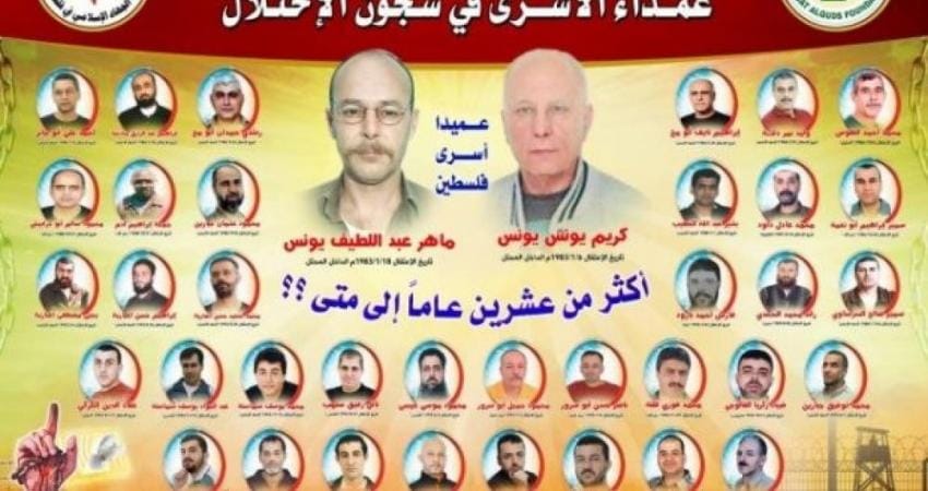 هيئة الأسرى: قائمة عمداء الأسرى ترتفع إلى 314 أسيراً