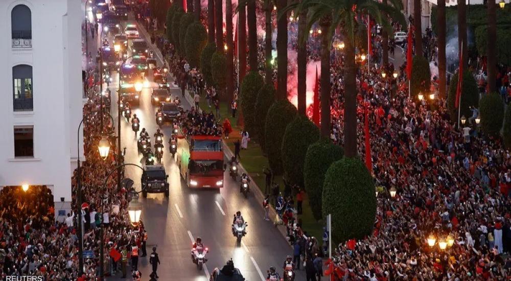 جماهير المغرب تستقبل "أسود الأطلس" بحفاوة كبيرة بعد الإنجاز التاريخي
